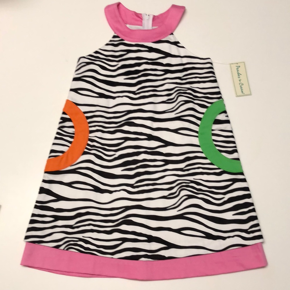 NWT peaches and cream zebra dress